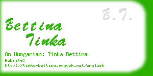 bettina tinka business card